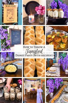 how to throw a tangled disney party with recipes