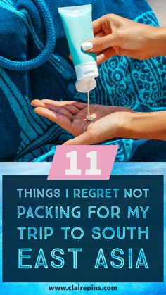 A person using sunscreen on a beach to illustrate south east packing tips. Southeast Asia Travel Outfit, Lombok Travel, Packing For A Trip, Pack For A Trip