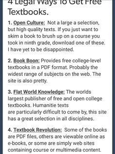 the four legal ways to get free textbooks