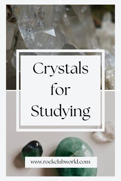 crystals for studying with text overlay