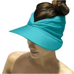 Fashion Women Sun Visor Hat Solid Wide Summer Protection Visors Ponytail Beach Cap Features: New, Fashion Design and. This hat is good for traveling Sun visor Gender: Women Flexible, suitable for the of people's head Cap circumference: 56-65cm/22.05-25.59'' Material:Straw All product pictures are physical, lighting, computer monitor differences lead to color differences and actual products do not match. The color will be based on the actual product. Product Description: 1PC Hat Size: One Size.  Color: Blue.  Gender: female.  Age Group: adult. Womens Wide Brim Hats, Womens Beach Hat, Womens Visor, Sun Visor Hat, Summer Hats For Women, Beanie Hats For Women, Wide Brim Sun Hat, Summer Sun Hat, Elegant Hats