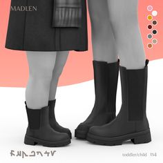 two women in black rain boots standing next to each other