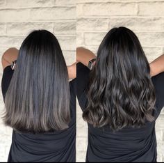 Brown Bayalage Hair, Long Hair Perm, Ash Hair Color, Balayage Hair Dark, Ash Blonde Hair