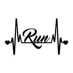 Running Tattoos For Women, Run Tattoo, Running Svg, Runner Tattoo, Run Logo, Training Logo, Running Logo, Running Art