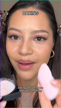 Makeup Setting Powder How To Use, How To Set Face With Powder, How To Set Your Makeup With Powder, Long Lasting Base Makeup Tutorial, How To Apply Flawless Foundation, Baking Makeup Tutorial, Baking Face Makeup, When To Use Setting Powder, How To Bake Face Makeup