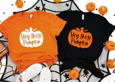 Hey there Pumpkin Shirt, Pumpkin Shirts, Fall Shirt, Shirt for Women, Pumpkin Lover, Pumpkin Patching Shirt, Boho Fall Shirt,Halloween Shirt GUIDANCE    *All our simple color  t-shirts are 100% Cotton.   *All our Heather Color t-shirts are 90% cotton 10% polyester blend and they are extremely soft. Our design are made very professionally with the right equipment  *Soft and High-Quality Fabric *Taped shoulder-to-shoulder *Tear away label *Retail fit *Pre-shrunk * Side Seamed *Design size and plac Hey There Pumpkin, Thanksgiving Sweatshirt, Fall Clothing, Boho Fall, Pumpkin Shirt, Fall Shirt, Simple Colors, Hey There, Fall Shirts