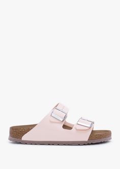 Birkenstock Arizona Vegan Light Rose Birko-Flor Two Bar Mules Cool Birkenstocks, Things For Wishlist, Christmas Wishlist Items, Cute Shoes For Summer, Vegan Birkenstock, Pink Birkenstocks, Cute Summer Shoes, Shoes For School, Preppy Shoes