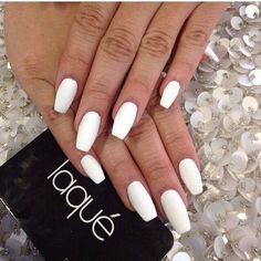 Matte White Nails ❤ liked on Polyvore featuring beauty products, nail care, nail treatments and nails Matte Nail Ideas, Matte White Nails, Unghie Sfumate, Matte Nail, Winter Nails Acrylic, White Acrylic Nails, Purple Nail, Fall Acrylic Nails, Super Nails