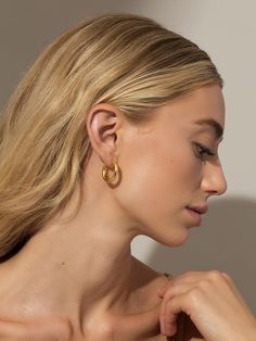 Your jewelry collection isn’t complete without a pair (or two) of Classic Thick Gold Hoop Earrings. While our small hoop size is perfect for everyday wear, our large size will be your go-to statement hoop earring. For a full ear stack, pair these gold hoops with simple stud earrings. Want more hoop earrings in a variety of sizes? Shop all of our hoops and huggies. Thick Gold Hoop Earrings, Thick Gold Hoops, Uncommon James, Statement Hoop Earrings, Simple Stud Earrings, Hoops Gold, Ear Stack, Starter Pack, Earrings Statement