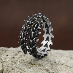 Vintage Gothic Black Dragon Bone Rings Discover the allure of the Vintage Gothic Black Dragon Bone Rings, crafted from durable 316L stainless steel. This unisex accessory embodies punk and biker styles while celebrating the intricacies of animal skeleton designs. Specifications Metals Type: Stainless Steel Material: Metal Gender: Unisex Style: Punk, Vintage, Biker, Viking, Nordic Condition: 100% New Available Sizes: US 7, 8, 9, 10, 11, 12, 13 Features This ring is designed to never fade, ensurin Punk Stainless Steel Jewelry With Metal Ring, Punk Style Stainless Steel Metal Ring Jewelry, Silver Punk Style Metal Ring, Punk Style Metal Rings, Adjustable Gothic Stainless Steel Rings, Durable Silver Metal Ring, Adjustable Punk Metal Rings, Adjustable Metal Punk Rings, Adjustable Punk Style Metal Rings