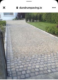 an image of a driveway being paved with gravel