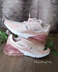 270 Nike Shoes, Sneakers Customized, Womens Nike Air Max 270, Air Logo, 270 Nike, Custom Bling, Nike Hat, All Nike Shoes, Air Max Shoes