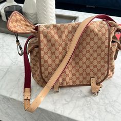 So Stylish And Perfect For Any Chic Mom! Basically In Perfect Condition I Only Used It A Few Times :) Gucci Diaper Bag, Bags Gucci, Gucci Bags, Baby Bag, Gucci Bag, Diaper Bag, Limited Time, Bag Lady, Gucci