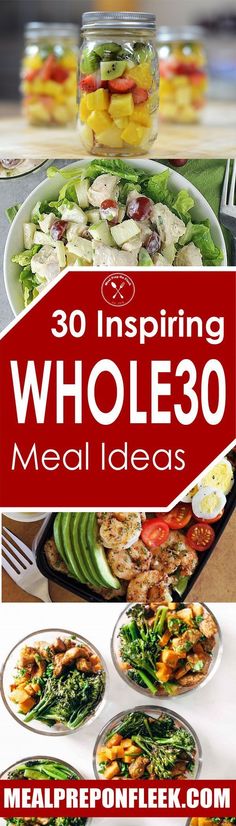 the ultimate meal guide for whole 30 meals