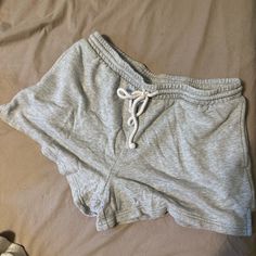 Never Worn Too Big For Me! Will Be Washed Before Shipping Casual Pajama Shorts For Lounging, Casual Lounging Pajama Shorts, Comfy Drawstring Bottoms Short Length, Comfy Pajama Shorts For Spring, Comfy Leisure Shorts For Spring, Casual Shorts For Lounging, Casual Lounging Shorts For Summer, High-waisted Shorts For Lounging In Spring, Casual Summer Lounging Shorts