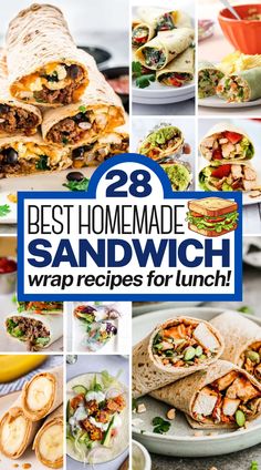 the best homemade sandwich wrap recipes for lunch