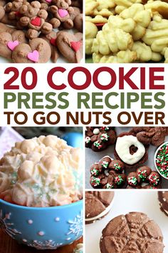 20 cookie press recipes to go nuts over for the holidays and valentine's day