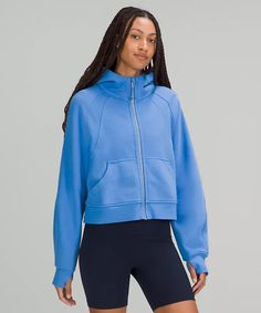 Scuba Oversized Full Zip, The Color Blue, Terry Fabric, Blue Nile