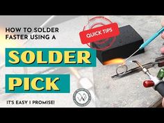 a person is holding a solder pick and it's easy to use