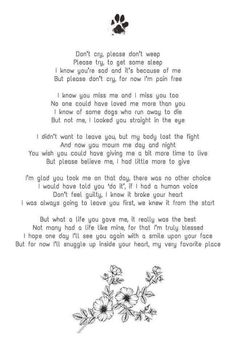 Dogs Heaven And Pet Loss, Dog Memorial Quotes Miss You, Pet Poems Dogs Lost, Waiting At The Door Dog Poem, Memorial For Pets Dogs, If Love Could Have Saved You Quote Dog, Message From Dog In Heaven, Letter From Dog To Human, Poem For Dog Passing