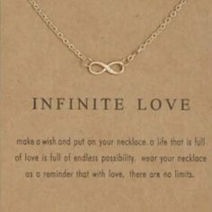 New In Sealed Packaging With Scripted Card Stock. This Makes A Great Gift. The Infinity Sign Symbolizes Protection And Endless Love Gold Toned 18 Inch Chain And .8 Cm Pendant. Buy From A Posh Ambassador 2 With Over 7000 Five Star Reviews. Fast Shipping! Same Or Next Day. Minimalist Infinity Necklace For Valentine's Day, Infinite Necklace, Necklace Infinity, Bridal Lehenga Designs, Minimalist Necklace Gold, Infinity Sign, Infinite Love, Infinity Necklace, The Infinity