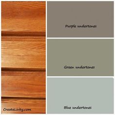 different shades of wood with the same color scheme for each paneled window sill