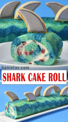 this shark cake roll is so easy to make