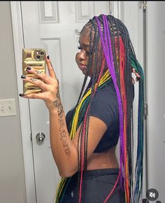 Sleek Ponytail Hairstyles, Colored Hair Extensions, Messy Braids, Goddess Braids Hairstyles, Braided Hairstyles For Teens, Quick Braided Hairstyles, Protective Hairstyles Braids, Fulani Braids