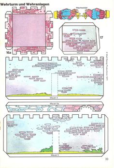 an image of a paper model of a castle