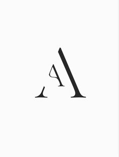 a black and white logo with the letter a on it