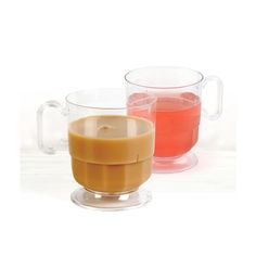 8 oz. Clear Plastic Coffee/Tea Cup with Handle 16 Count - Posh Setting Booth Activation, Plastic Tea Cups, Plastic Coffee Cups, Clear Plastic Plates, Espresso Mugs, Reusable Plastic Cups, Copper Moscow Mule Mugs, Layered Desserts, Plastic Mugs