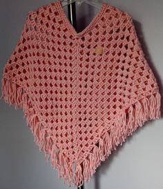 Beautiful hand made pink Pnocho. One size. Ponchos, Beautiful Hand, Clothing Items, Crochet Top, Etsy App, Selling On Etsy, Sell On Etsy, Hand Made, Etsy Uk