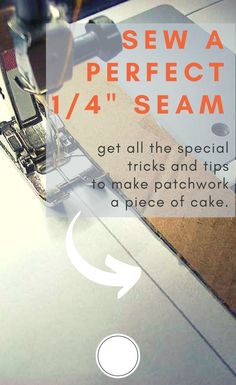 How To Sew A Scant 1/4 Inch Seam, Quilting Tips And Tricks, Quilting Hacks, Beginner Quilting Projects, Half Square Triangle Quilts Pattern, Quilting Machines, Sewing Seams, Sewing Machine Feet