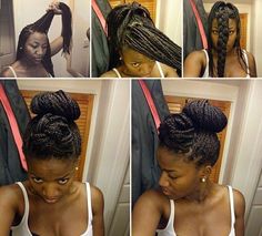 Crochet Updo, Style Your Box Braids, Box Braid Styles, Box Braids Updo, Braids And Locs, Braids Styling, Twisted Hair, Long Box Braids, Braids Styles