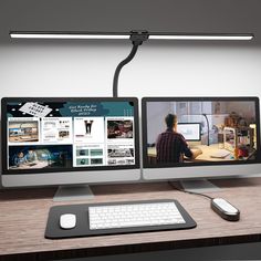 Ultra Wide, Large, and Bright: Our desk lamp is equipped with an adjustable double head design, the unfolded LED bar is super wide-spanning 31.5 inches across and can illuminate an entire large desk up to 71 inches in width. The total height of the desk light reaches 26.7 inches, compatible with most laptops and computer monitors. This task lamp can be used as a side lamp when you like to read or work at different angles and it also enhances focus on a particular object or area 50 Adjustable Lig