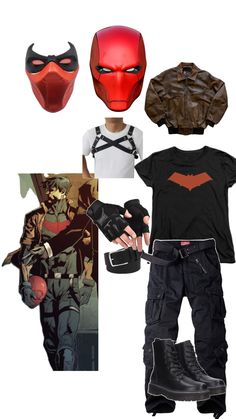 Red Hood Costume, Red Hood Dc, Red Hood Cosplay, Batman Red Hood, Comicon Cosplay, Jason Todd Batman, Batman Outfits, Red Hood Jason Todd, Techwear Outfits