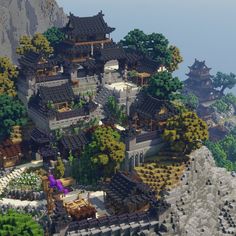 Japanese Minecraft Builds, Minecraft Id, Aesthetic Minecraft Builds, Minecraft Japanese House, Japan House Design, Minecraft Japanese, Minecraft Interior Design, Minecraft Farm