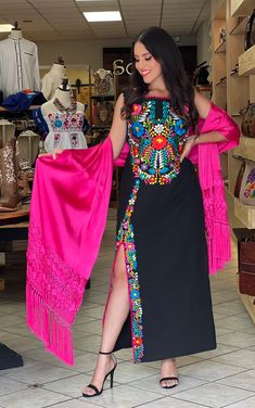 Long Mexican Traditional Dress. S 3X. Typical Mexican Dress. - Etsy Mexican Graduation Dress, Mexican Wedding Bridesmaids Dresses, Fiesta Theme Party Outfit Women, Mexican Style Wedding Dress, Mexican Prom Dress, Mexican Fashion Modern