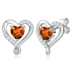 PRICES MAY VARY. ❤Earrings for Sensitive Ears Hypoallergenic - The heart earrings are made of 925 sterling silver with high-cost rhodium or rose gold plating, so our Zifeel sterling silver earrings are hypoallergenic and have oxidation resistance. This heart studs earrings are suitable for women girls with sensitive ear holes. ❤Unique Heart Earrings for Only Love - The heart stud earrings feature an heart design that symbolizes forever only love. The heart stud earrings are sparkling Mother’s Da Christmas Gifts For Girlfriend, Birthstone Earrings, Heart Shaped Earrings, Anniversary Jewelry, Studs Earrings, Birthstone Earring, Christmas Gift Jewelry, Christmas Birthday Gifts, Heart Studs