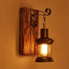 a light that is on the side of a wall