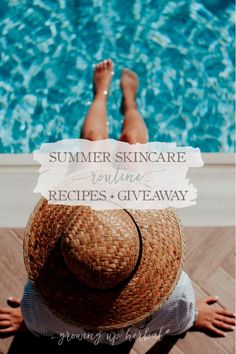 My Healthy Summer Skincare Routine & DIY Recipes (And A Giveaway) | Growing Up Herbal | Check out my new summer skincare routine along with some great DIY skin care recipes and a natural skin care package giveaway too! Skin Care Package, Organic Skin Care Routine, Natural Beauty Treatments, Diy Skin Care Recipes, Skin Care Packaging, Hair Rinse, Oil Skin Care