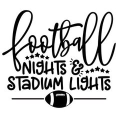 football nights and stadium lights svg cut file