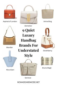 Old Money Style Bags, Quiet Luxury Brands, Quiet Luxury Fashion Summer, Quiet Luxury Outfits, Old Money Brands