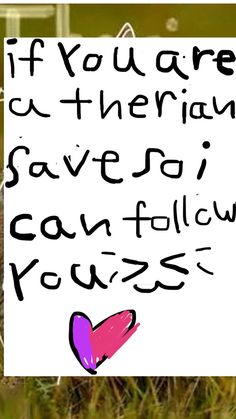 If you are a therian save so I can follow you