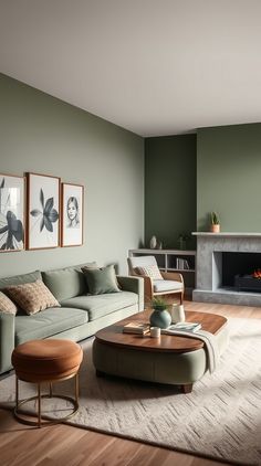 30 Beautiful Sage Green Living Room ideas Light Green Living Room Walls, Sage Green And Pink Living Room, Green Scandinavian Living Room, Green Neutral Living Room, Sage Living Room Ideas, Sage Green And Grey Living Room, Living Room Sage Green, Green Living Room Color Scheme, Sage Green Living Room Ideas