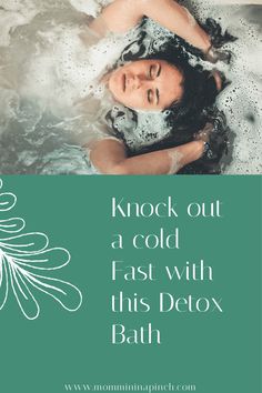 Detox Bath For Colds, Epsom Salt Bath Recipe, Detox Bath Recipe, Salt Detox, Bath Benefits, Essential Oils For Colds