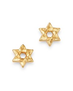 Bloomingdale's Star of David Stud Earrings in 14K Yellow Gold - 100% Exclusive Jewish Star, Star David, Star Earrings Stud, Diamond Star, Exclusive Jewelry, Star Studs, Gold Stud, Passover, Star Of David