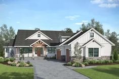 this is an artist's rendering of these country house plans