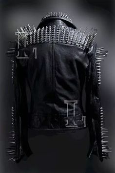 Handmade women Black Punk Silver Long Spiked Studded Leather Jacket, Sale!!! | eBay Edgy Spiked Winter Biker Jacket, Fall Alternative Fashion Spiked Outerwear, Edgy Winter Biker Jacket With Spikes, Punk Long Sleeve Outerwear With Spikes, Alternative Fashion Leather Jacket With Spikes, Long Sleeve Leather Jacket With Spikes For Alternative Fashion, Alternative Long Sleeve Leather Jacket With Spikes, Alternative Fashion Long Sleeve Leather Jacket With Spikes, Black Leather Jacket With Spikes And Long Sleeves