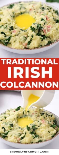 traditional irish colcanon recipe with eggs and spinach is an easy side dish